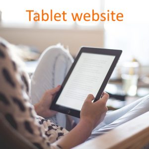 Tablet website design